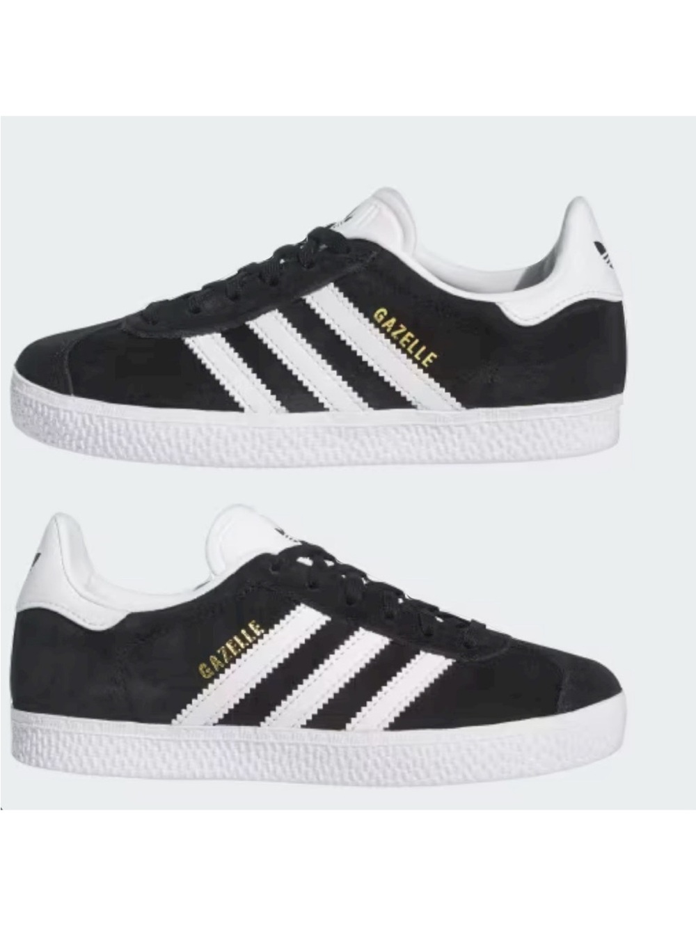 Adidas Gazelle J Kids Shoes NEW Black Size Youth 7.0
